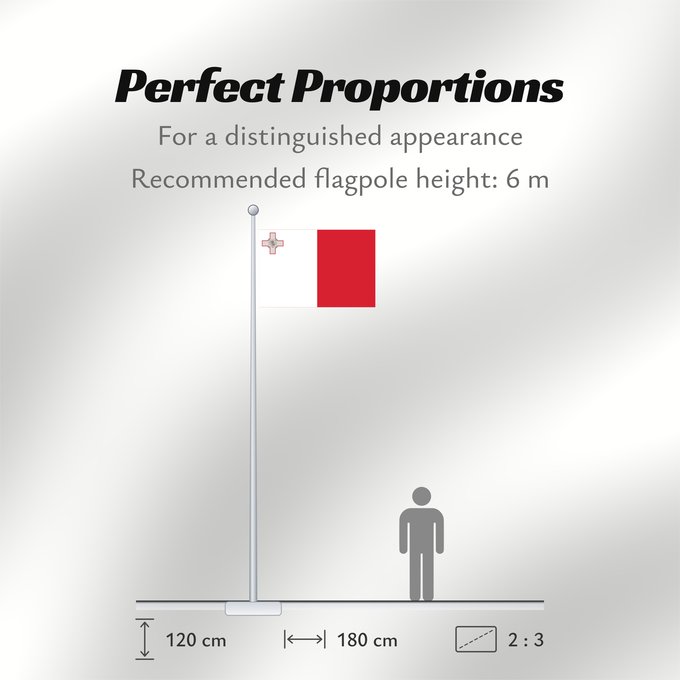 Flag Proportions: Malta Malte Сцяг Мальты Maltas Ta Malta Флаг Мальты Прапор Мальти