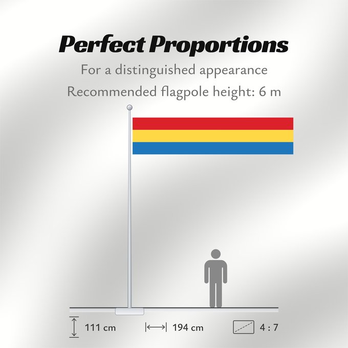 Flag Proportions: Aguascalientes Aquarum Caldarum Īpān Aguascalientes