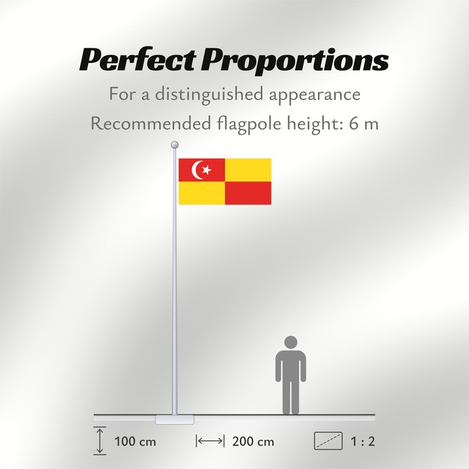 Flag Proportions: Selangor	Selangor 	Malaysian state Selangor