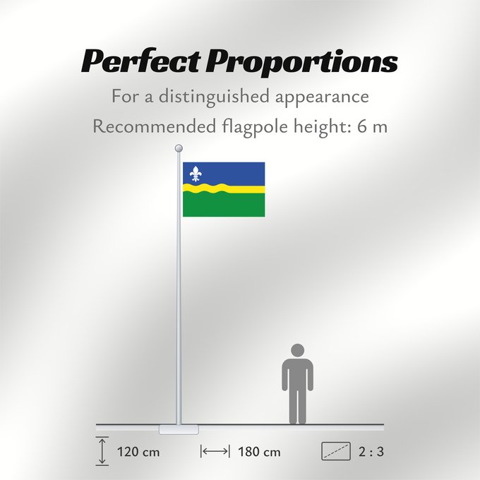 Flag Proportions: Flevoland Flevoland Flevolanda Fan Flevolân Vlage van Flevolaand Vlagge van Flevoland