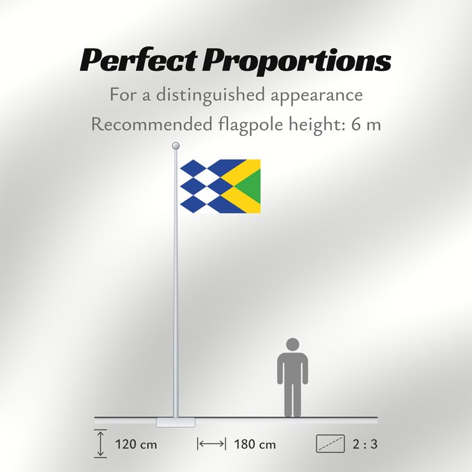 Flag Proportions: Korendijk Dutch municipality of Korendijk