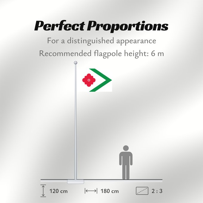 Flag Proportions: Landerd Dutch municipality of Landerd