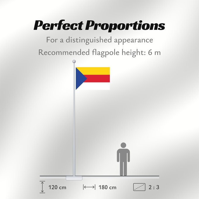 Flag Proportions: Rijnwaarden Dutch municipality of Rijnwaarden