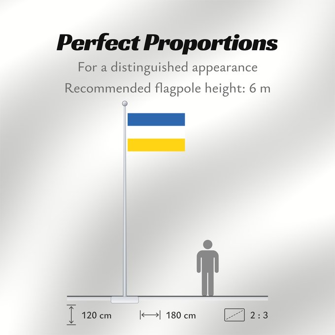 Flag Proportions: Spijkenisse Dutch town of Spijkenisse