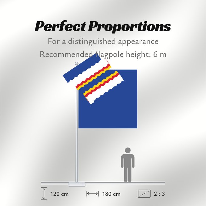 Flag Proportions: Ten Boer Dutch municipality of Ten Boer