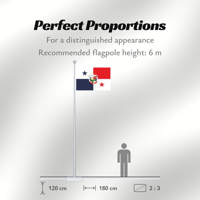 Flag Proportions: Presidential Flag of Panama Presidencial de Panamá