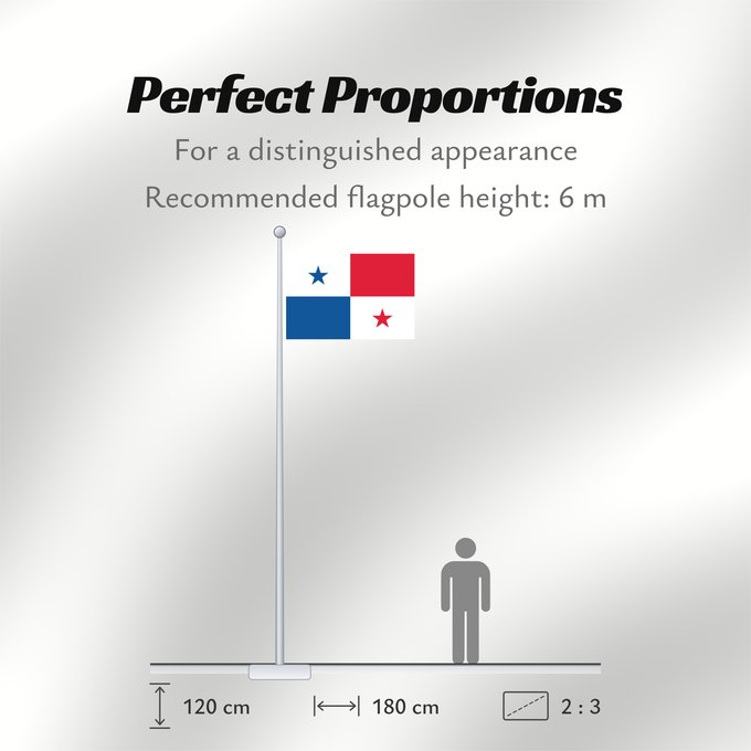 Flag Proportions: Panama	Panamá	Panamy	علم پَنما	Paname	Da Panamas	Panamo	Флаг Панамы