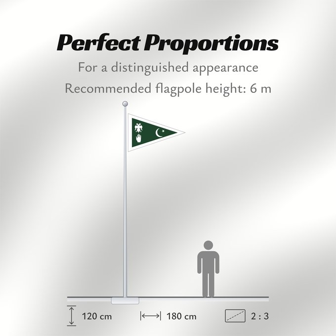Flag Proportions: State of Dir État de Dir Estado de Dir Staat Dir Stato di Dir A simplified flag of the historical Pakistani state of Dir