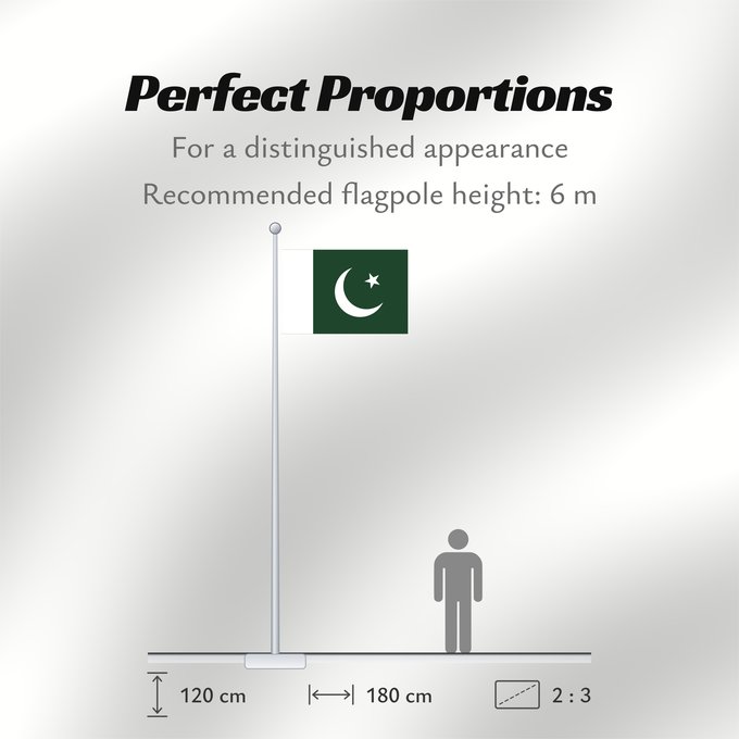 Flag Proportions: Pakistan Pakistan Pakistán Paquistão علم باكستان পাকিস্তানের জাতীয় পতাকা পাকিস্তানর ফিরালহান Pakistano पाकिस्तान का ध्वज ପାକିସ୍ତାନୀ ଝଣ୍ଡା ਪਾਕਿਸਤਾਨ ਦਾ ਕੌਮੀ ਝੰਡਾ د پاکستان بيرغ Флаг Пакистана Pakistana பாக்கித்தான் கொடி Прапор Пакистану پاکستان کا پرچم