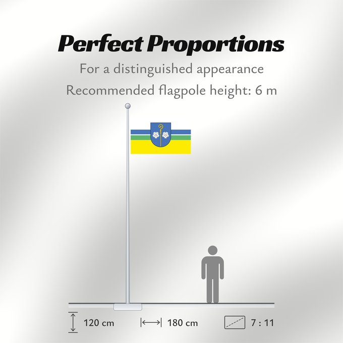 Flag Proportions: Borzecin flaga	Gminy Borzęcin	Флаг гмини Боженцин