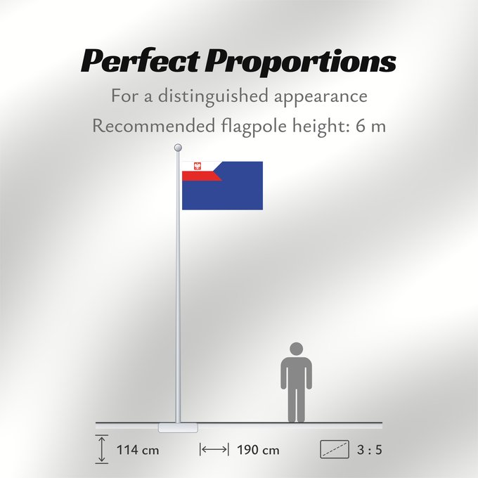 Flag Proportions: Naval Auxiliary Ensign of Poland
