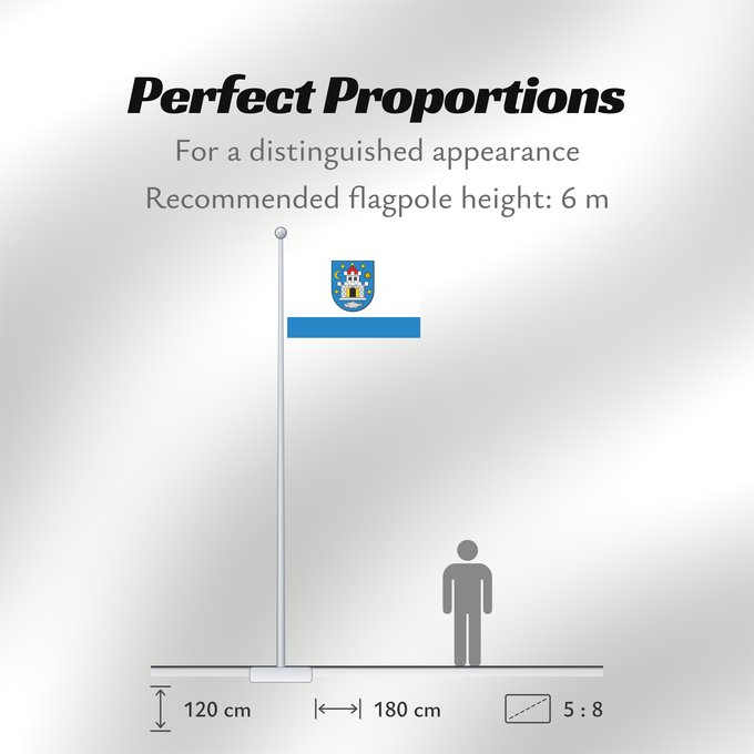 Flag Proportions: POL Bolków Bolków in Poland Bolkowa