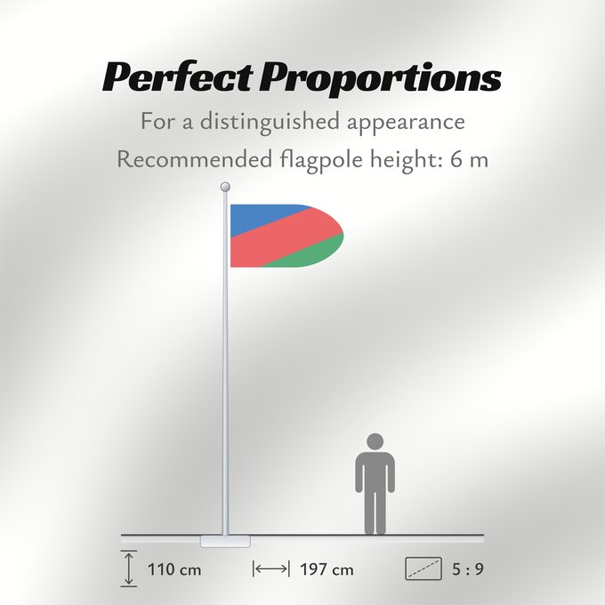 Flag Proportions: POL gmina Leśna