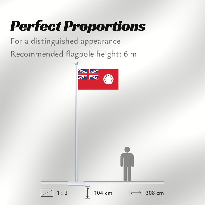 Flag Proportions: Palestine Mandate Ensign 1927-1948