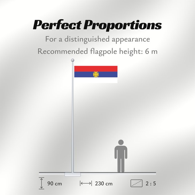 Flag Proportions: Unofficial Serbian	Unofficial flag of Serbia