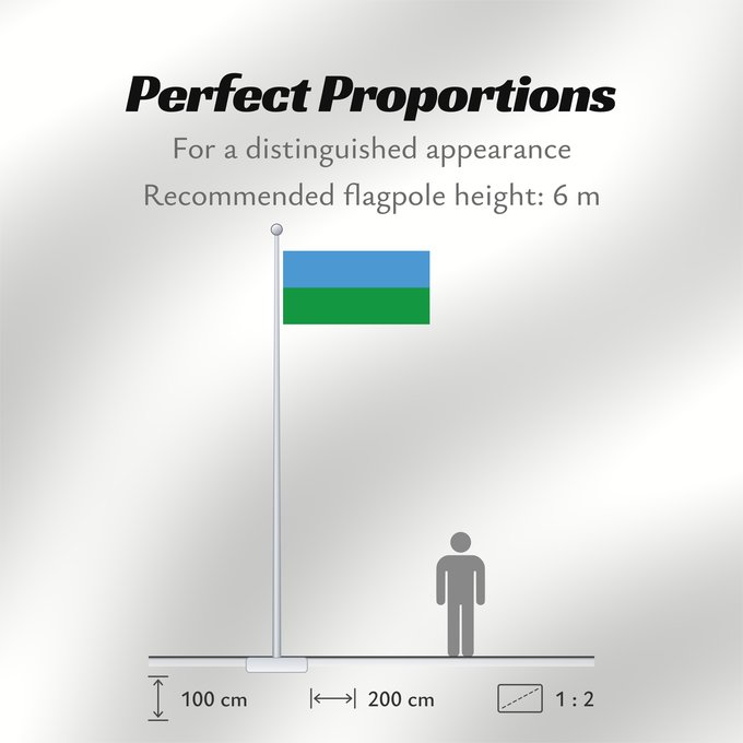 Flag Proportions: Polovinka  Khanty-Mansia	Polovinka rural settlement	Polovinka	Флаг сельского поселения Половинка