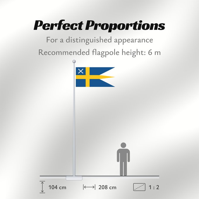 Flag Proportions: Sweden - Minister of Defence  old version	Used by the Swedish Minister of Defence	Ministre de la Défense (Suède, ancienne version)	Ministro de Defensa (Suecia, versión antigua)	Verteidigungsminister (Schweden, alte Version)	Ministro della Difesa (Svezia, 