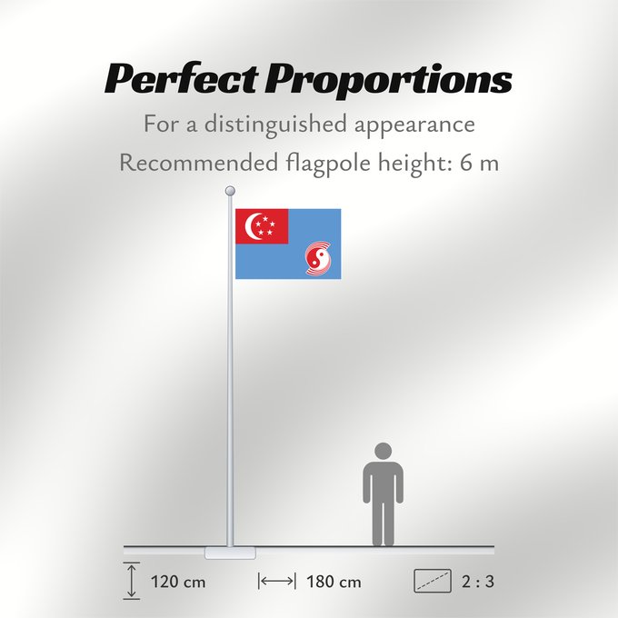 Flag Proportions: Air Force Ensign of Singapore 1973-1990