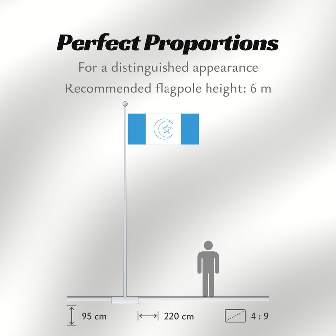 Flag Proportions: Awdalland علم أرض أودال