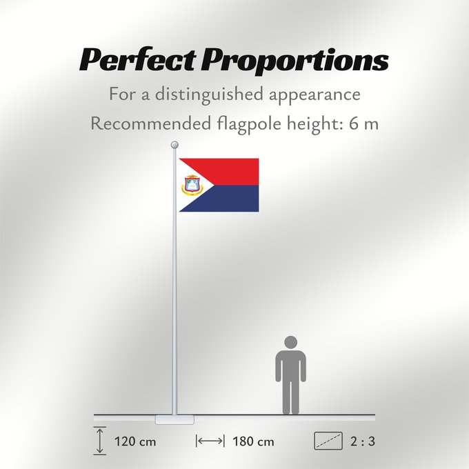 Flag Proportions: Sint Maarten	Sint Maarten  Kingdom of the Netherlands	Saint-Martin