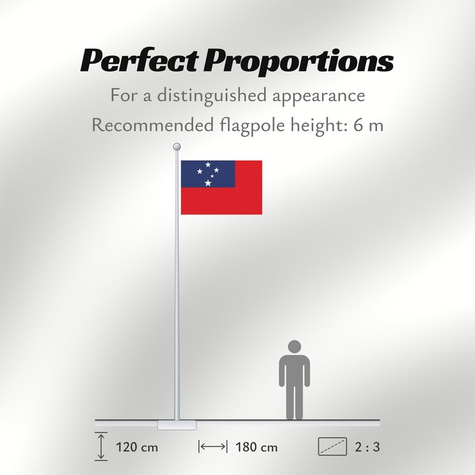 Flag Proportions: Samoa	Pīwari o Hāmoa	Samoe	Fu‘a o Sāmoa