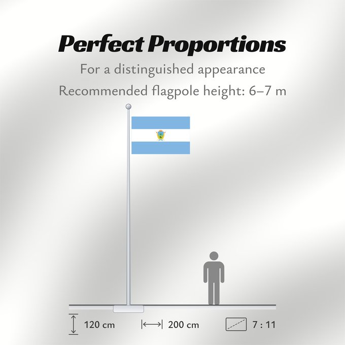 Flag Proportions: Provincia de La Pampa	La Pampa Province of Argentina	province de La Pampa	Provinz La Pampa	Provincia di La Pampa