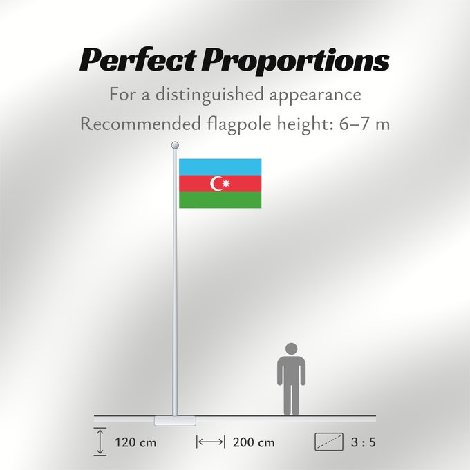 Flag Proportions: Azerbaijan L Azerbaïdjan Azerbaiyán Aserbaidschan Dell Azerbaigian Azerbeidzjan Azerbejdżanu Азербаиџьан абыраҟ علم أذربيجان Azərbaycan Сцяг Азербайджана Сьцяг Азэрбайджану Azerbajĝano Aserbaidžaani lipp Azerbaidžanin Azerbajdzsán Ադրբեջանի դրոշը აზერბაიჯ