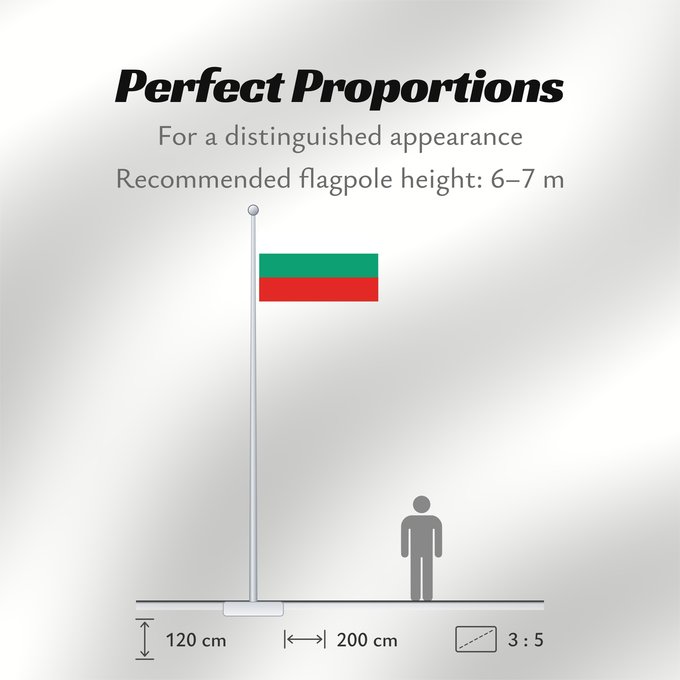 Flag Proportions: Bulgaria La Bulgarie Bulgarien Bulgara Bulgarije Bulgária Bułgarii Национално знаме на България Bulharská vlajka ꙁна́мѧ Блъгарі́ꙗ Bulgariens Σημαία της Βουλγαρίας Bulgaaria lipp Bulgarian Bulgáire דגל בולגריה Bugarske ბულგარეთის დროშა Bulgaresche Fändel B