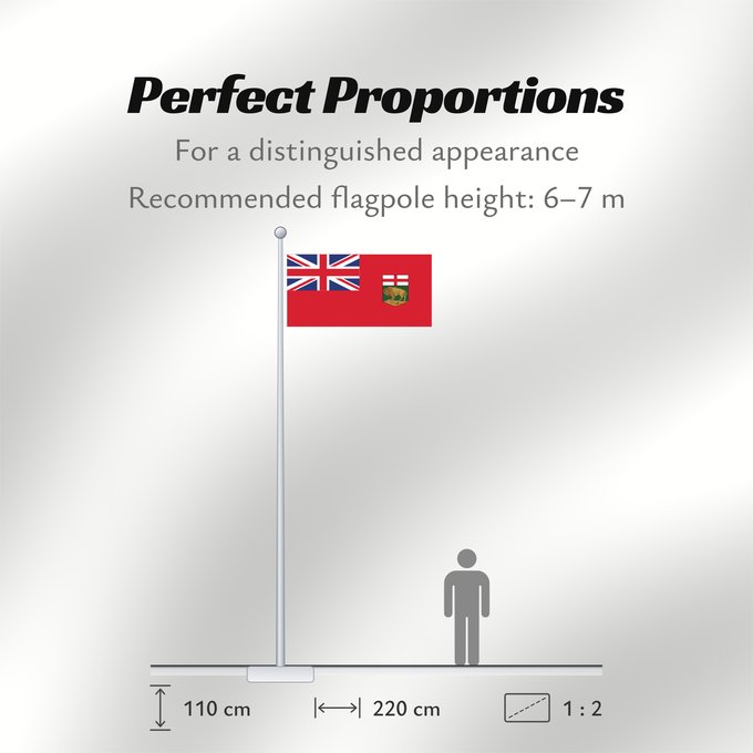 Flag Proportions: Manitoba Manitoba Banniel proviñs Manitoba, Kanada
