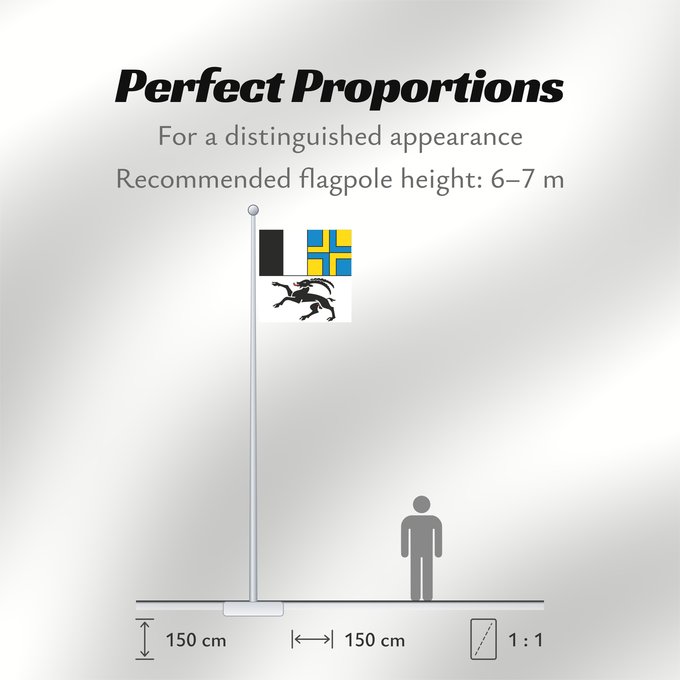 Flag Proportions: Graubünden (de), Grigioni (it)