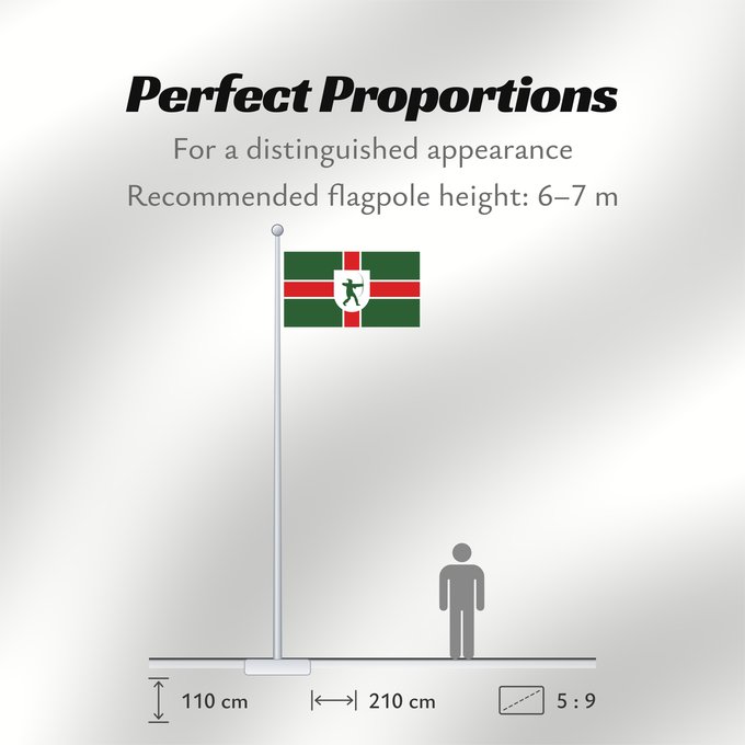 Flag Proportions: County Flag of Nottinghamshire	Nottinghamshire	Snotingahāmscīre fana