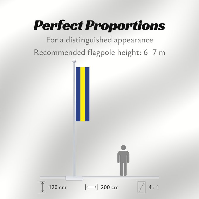Flag Proportions: Gamprin Liechtenstein-1 Gamprin municipality Gamprin Gemeinde Gamprin