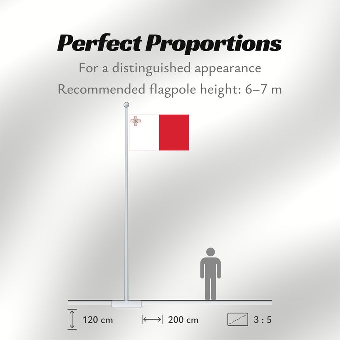 Flag Proportions: Malta Malte Сцяг Мальты Maltas Ta Malta Флаг Мальты Прапор Мальти
