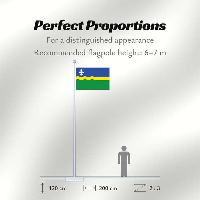 Flag Proportions: Flevoland Flevoland Flevolanda Fan Flevolân Vlage van Flevolaand Vlagge van Flevoland