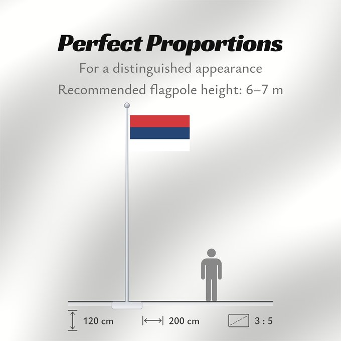 Flag Proportions: Civil Flag of Serbia	Civil flag of Serbia	Serbie	Serbia	Serbien	Гражданско знаме на Сърбия	Народна застава Србије	Narodna zastava Srbije	Nemzeti zászló szerbia	Народный  гражданский  флаг Сербии	Srbská národná vlajka	Kombëtar i Serbisë