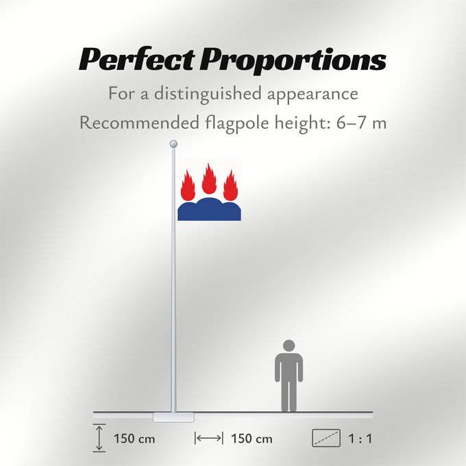 Flag Proportions: Västmanlands län