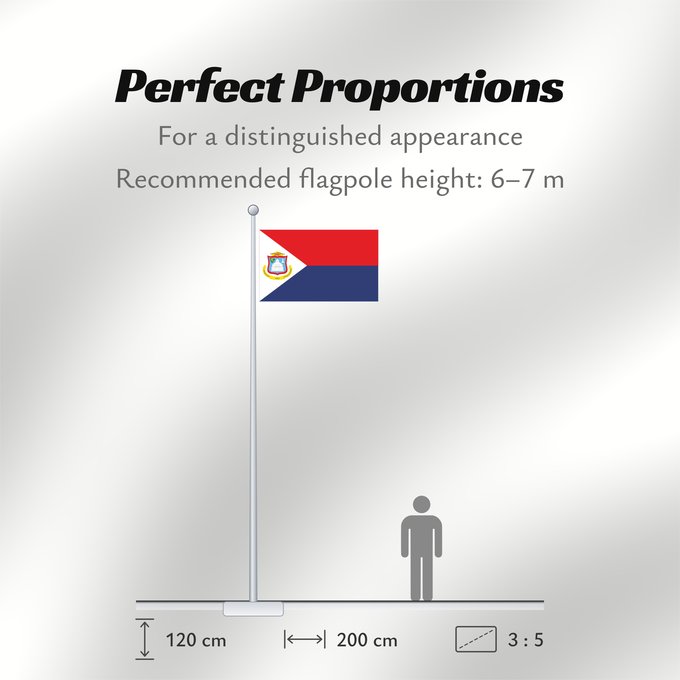 Flag Proportions: Sint Maarten Sint Maarten Kingdom of the Netherlands Saint-Martin