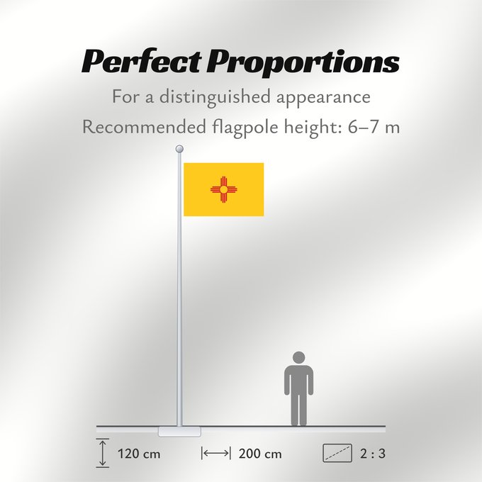 Flag Proportions: New Mexico Nouveau-Mexique Nuevo México Nuovo Messico