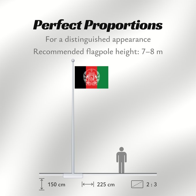 Flag Proportions: Afghanistan 2013–2021 Islamic Republic of Afghanistan République Islamique d Afghanistan República Islámica de Afganistán Islamischen Republik Afghanistan Afghanistan República Islâmica do Afeganistão Afganistanu علم أفغانستان Afganistana ئاڵای ئەفغانستا
