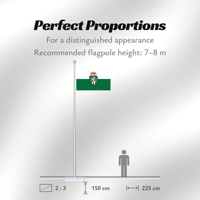 Flag Proportions: Styria	White-green. Colours of the state of Styria	Styrie	Estiria	Weiß-grün. Landesfarben der Steiermark	Stiria