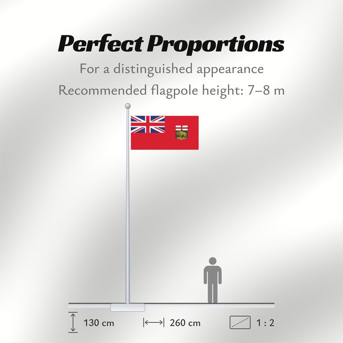 Flag Proportions: Manitoba Manitoba Banniel proviñs Manitoba, Kanada