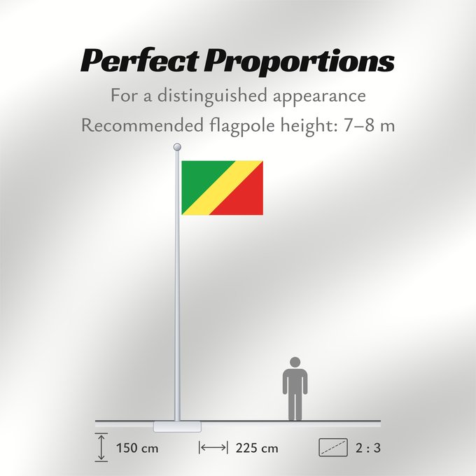 Flag Proportions: Republic of the Congo Congo République du Congo República del Congo Republik Kongo Repubblica del Congo República do Congo علم الكونغو Banniel Republik Kongo La Respubliko Kongo Kongoar bandera پرچم جمهوری کنگو Dalapo ya Repubilika ya Kongo Bɛndɛ́lɛ ya Re