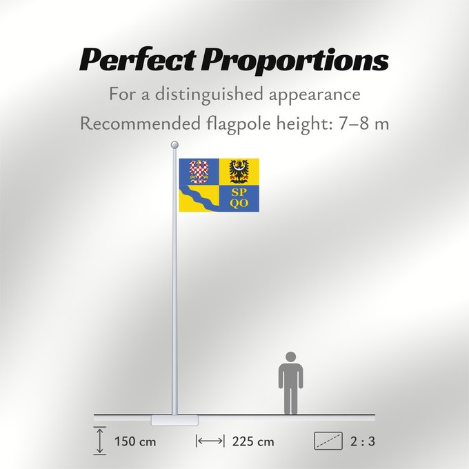 Flag Proportions: Olomouc Region Région d'Olomouc Región de Olomouc Region Olomouc Olomouckého kraje