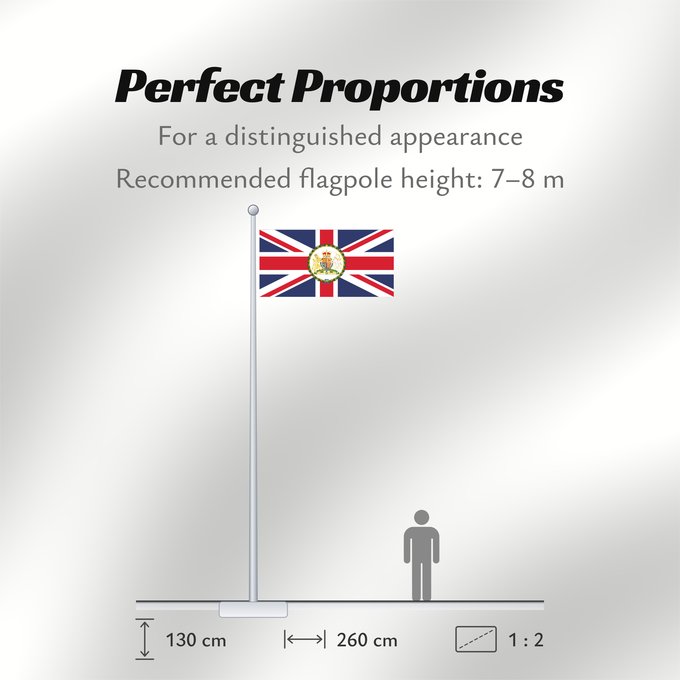 Flag Proportions: British Ambassador British diplomatic flag used on the British Embassies British Ambassador Ensign Ambasciatore britannico Ensign