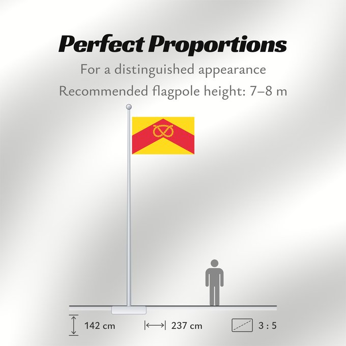 Flag Proportions: Staffordshire	Le Staffordshire	The county flag of Staffordshire