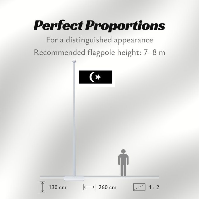 Flag Proportions: Terengganu Malaysian state Terengganu