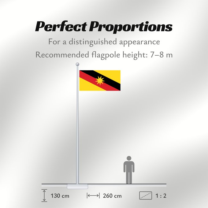 Flag Proportions: Sarawak	Malaysian state of Sarawak	Sarawak 