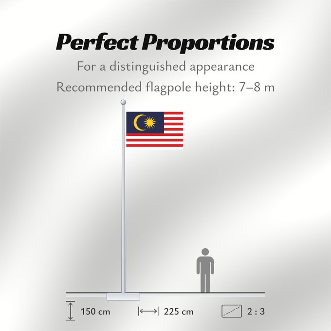 Flag Proportions: Malaysia	Malaysia – Jalur Gemilang  Stripes of Glory	Malaisie	Malasia	علم ماليزيا	Malaysia / بنديرا مليسيا	Malajzio	Malaisia lipp	Watawat ng Malaysia	​Mâ-lòi-sî-â koet-khì	馬来西亜の国旗	ទង់ជាតិម៉ាឡេស៊ី	Malaysi	ທຸງຊາດມາເລເຊຍ	​馬來西亞之國旗	Malaysia – Jalur Gemilang / 