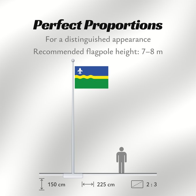 Flag Proportions: Flevoland Flevoland Flevolanda Fan Flevolân Vlage van Flevolaand Vlagge van Flevoland