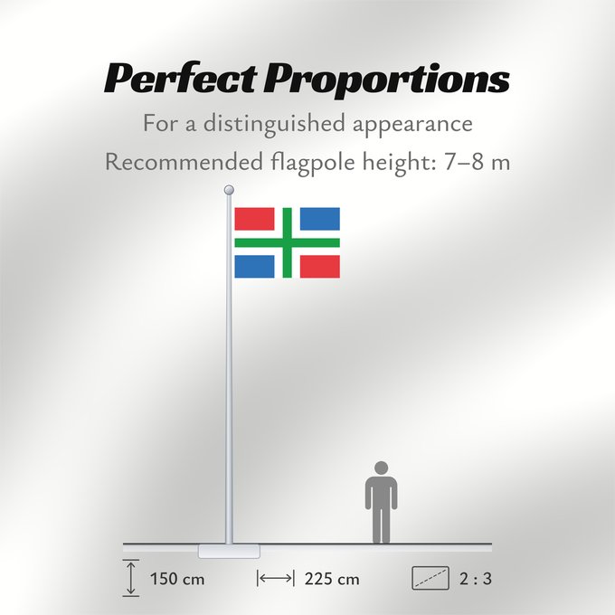 Flag Proportions: Groningen	Province of Groningen, Netherlands	Groningue	Groninga